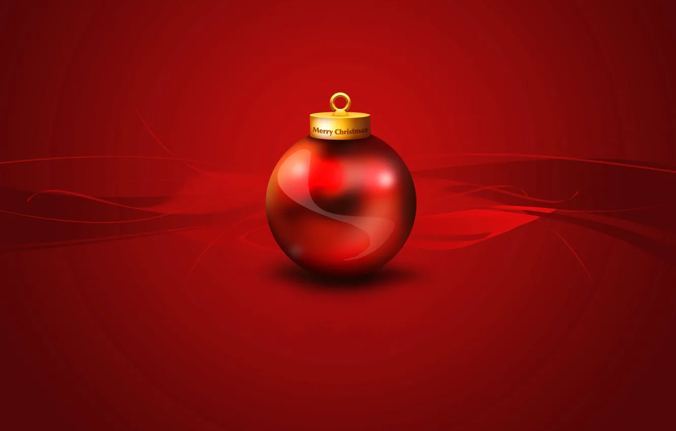 Фото обои шарик, Новый Год, Рождество, украшение