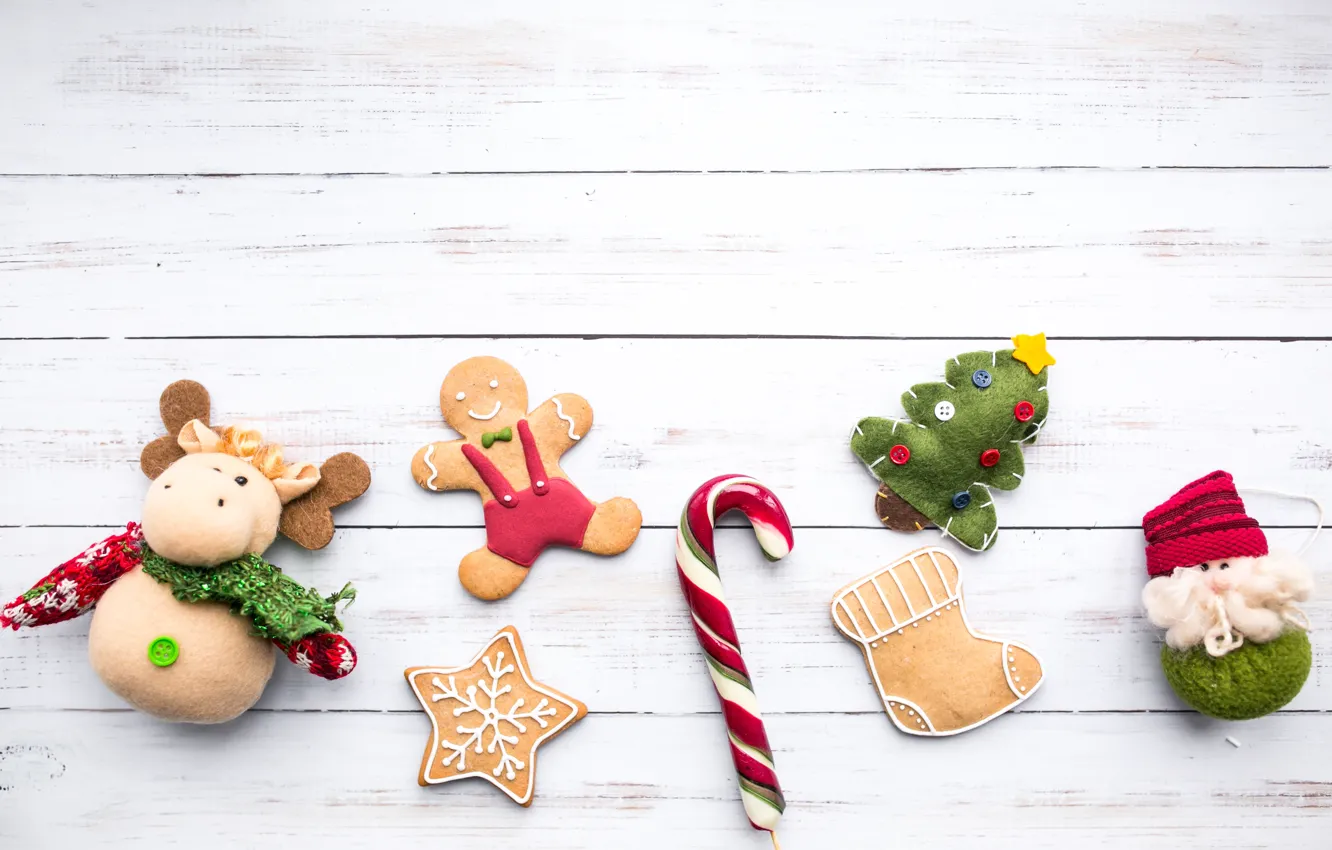 Фото обои украшения, Новый Год, печенье, Рождество, Christmas, New Year, gift, cookies