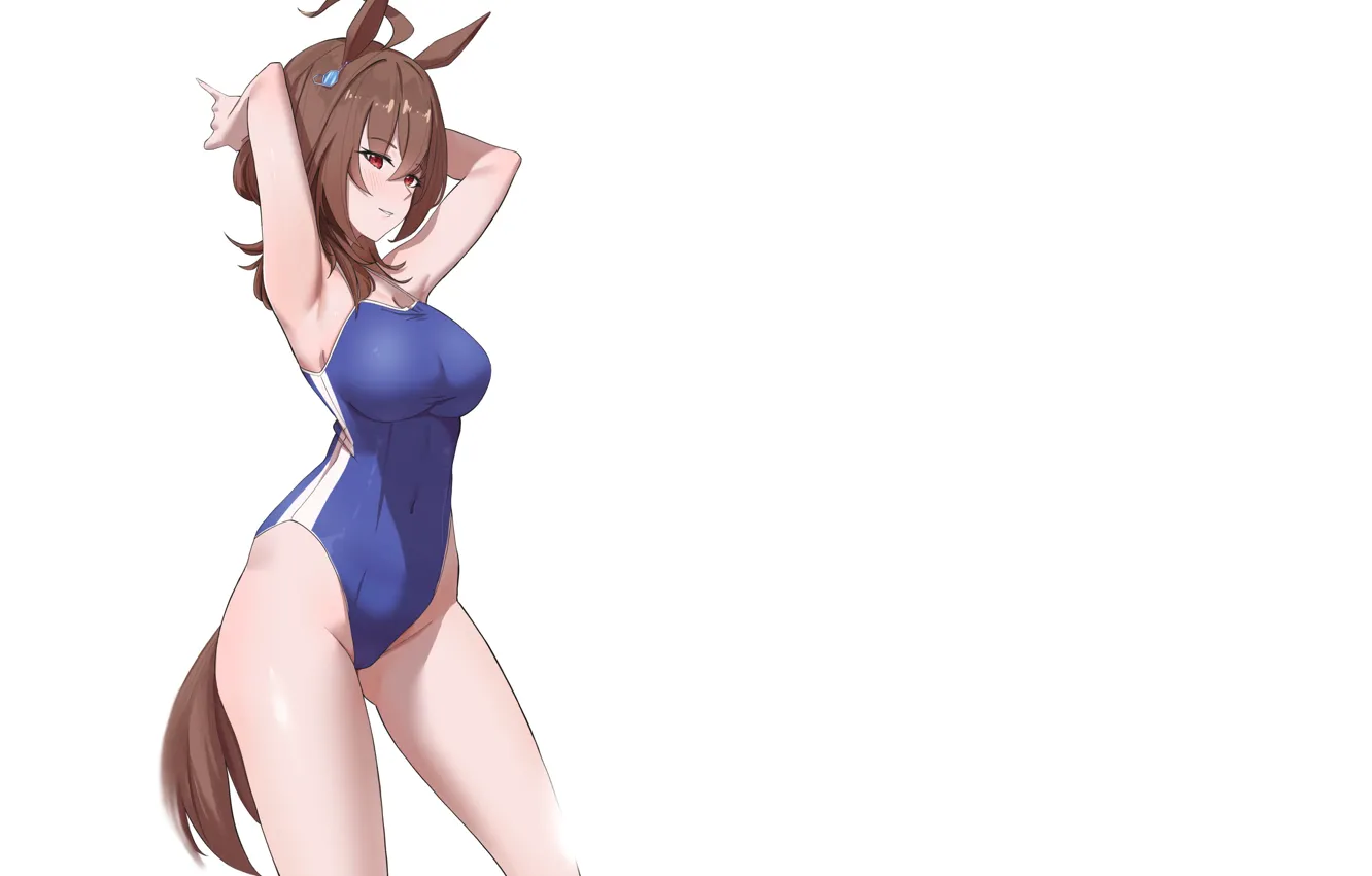 Фото обои kawaii, girl, sexy, ass, boobs, anime, pretty, horse