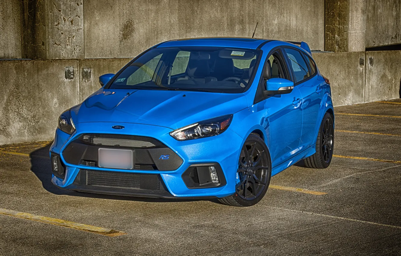 Фото обои ford, blue, parking, focus