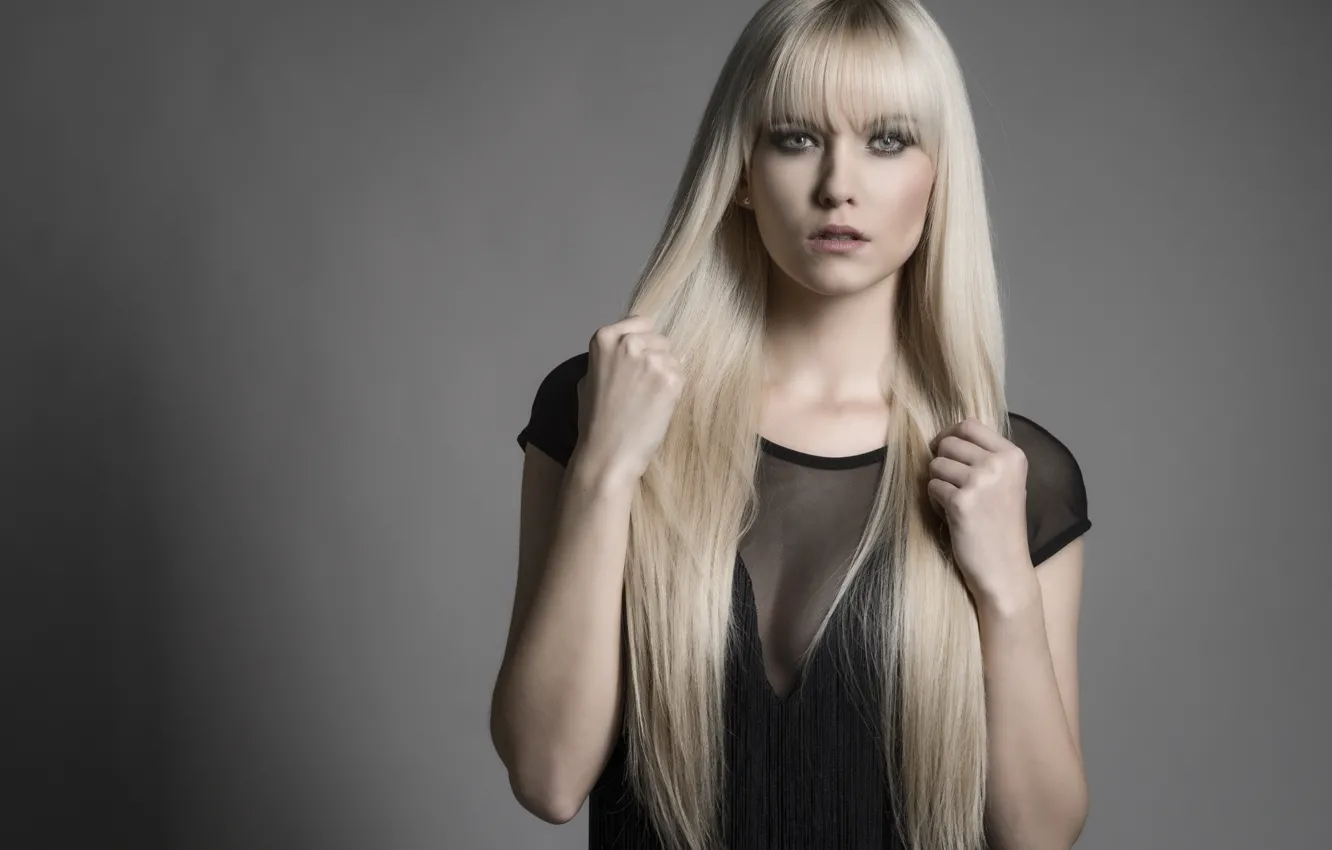 Фото обои взгляд, фото, модель, блондинка, Miriam, by Lars Zanher