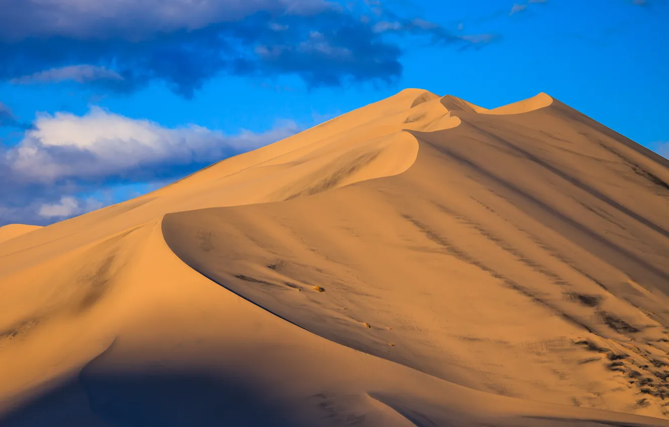 Фото обои песок, небо, природа, барханы, пустыня