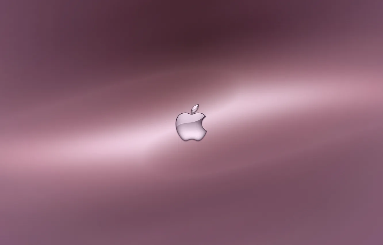 Фото обои фон, розовый, Apple, яблоко