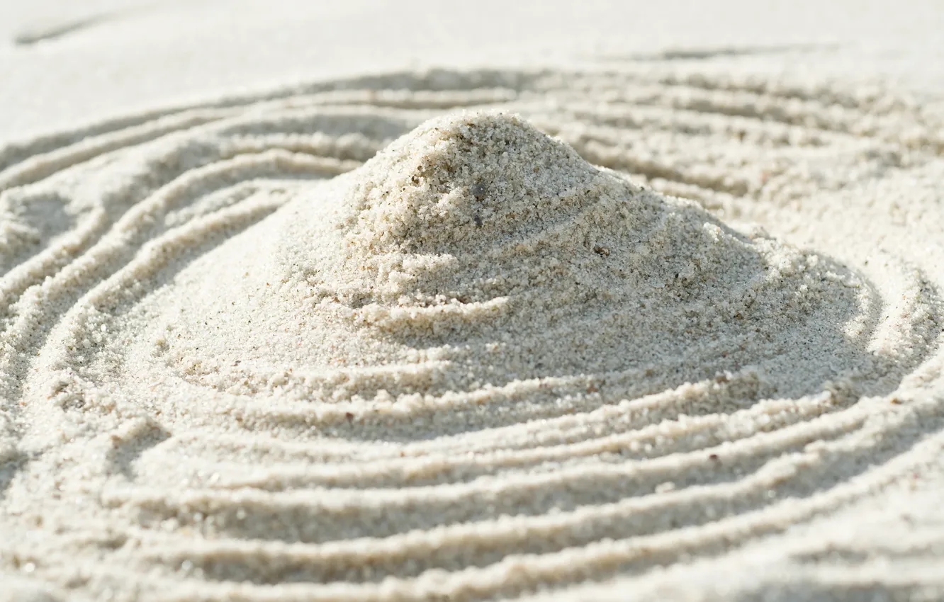 Фото обои песок, макро, свет, линии, узор, light, design, пирамидка