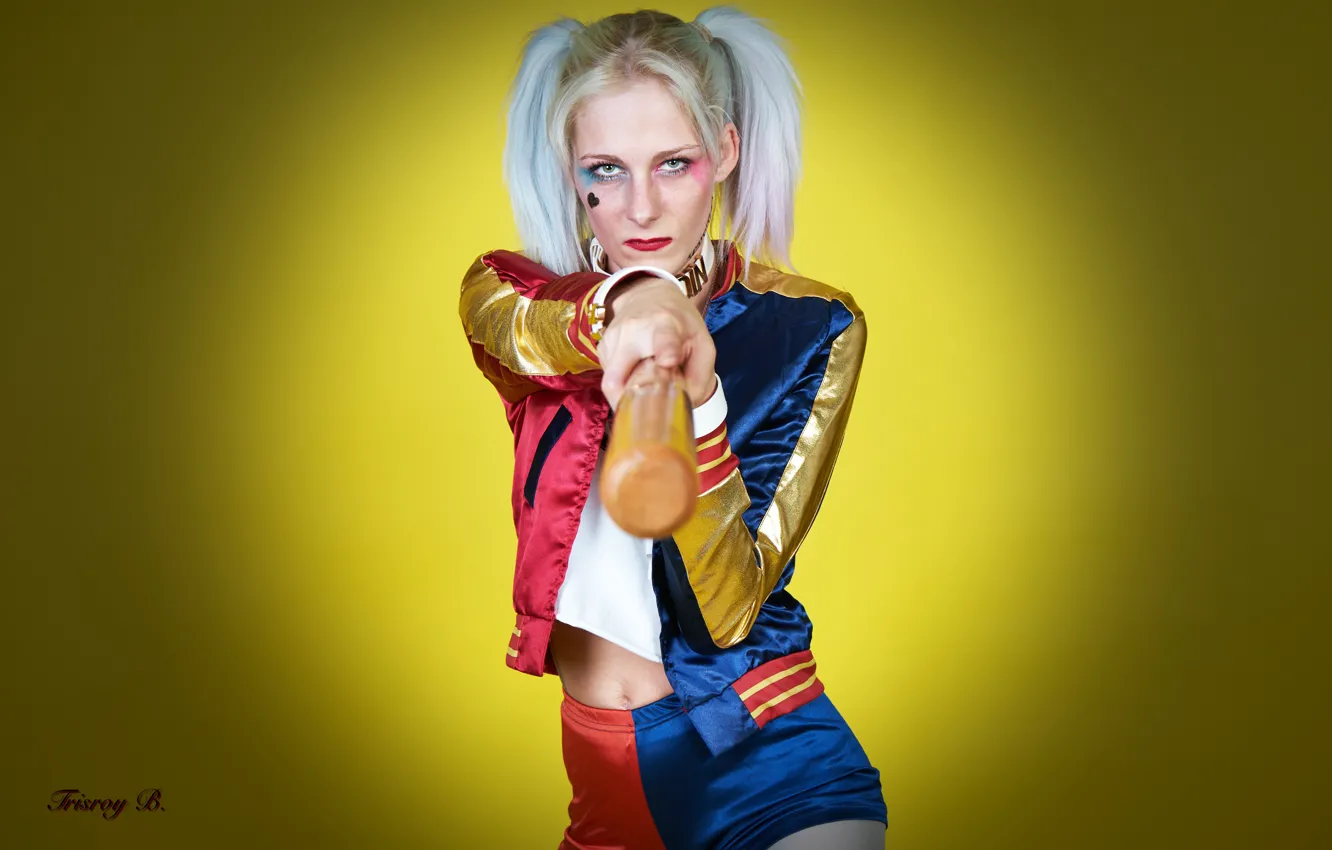 Фото обои photography, eyes, model, pretty, bat, blonde, harley, TrisroyBest