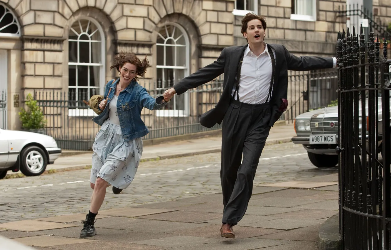 Фото обои Anne Hathaway, Энн Хэтэуэй, Один день, Джим Стёрджесс, Jim" Sturgess