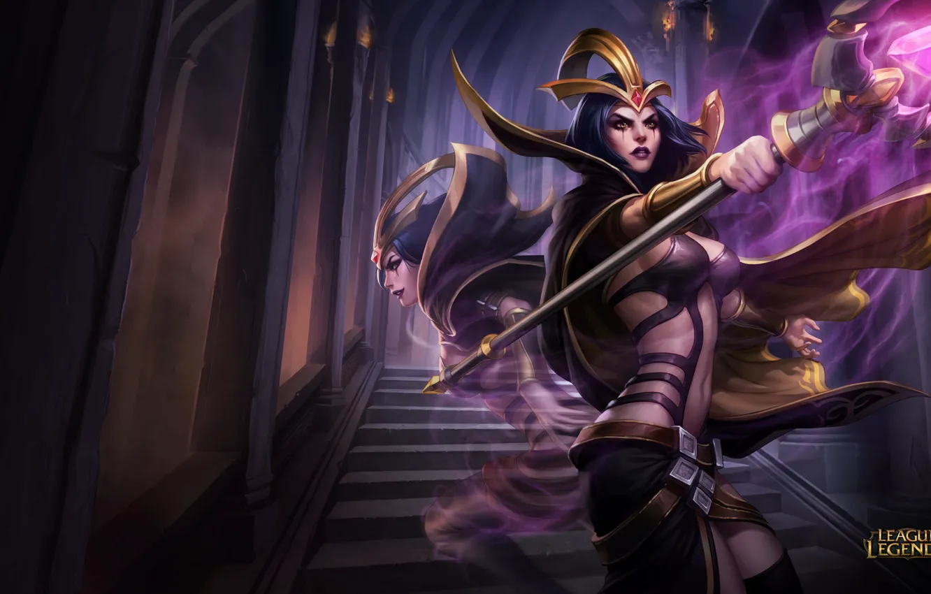 Фото обои League of Legends, videogames, LeBlanc