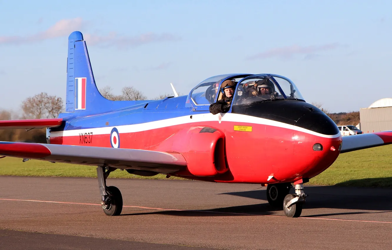 Фото обои реактивный, британский, учебно-тренировочный самолёт, BAC Jet Provost