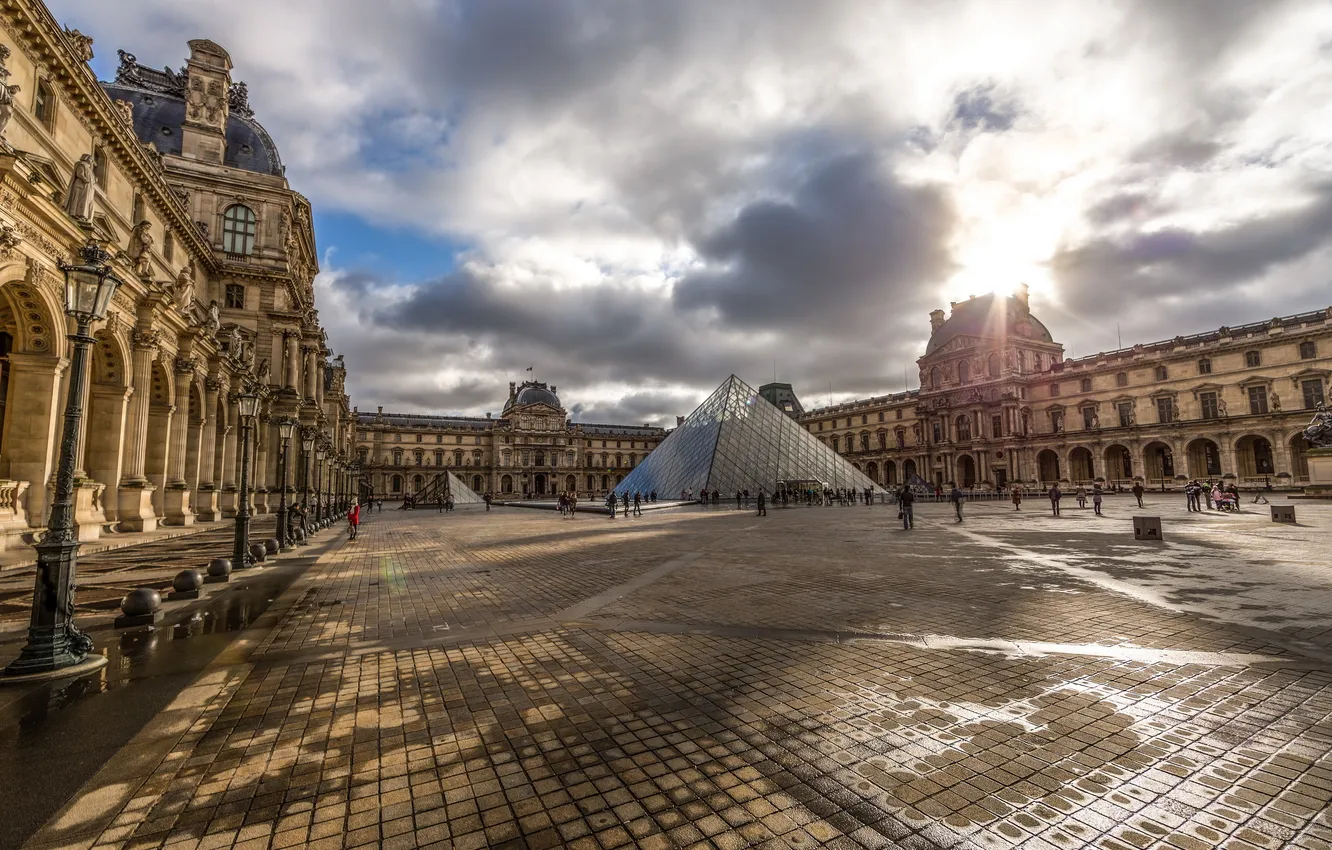 Фото обои paris, france, Louvre
