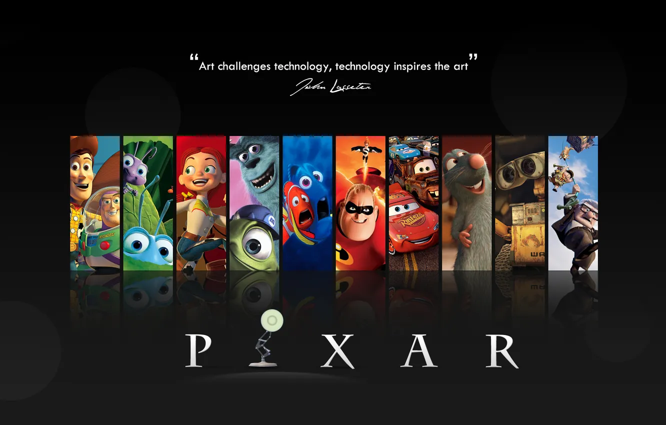 Фото обои мультфильмы, Pixar, Animation, Джон Лассетер, компьютерная анимация, Технология вдохновляет искусство