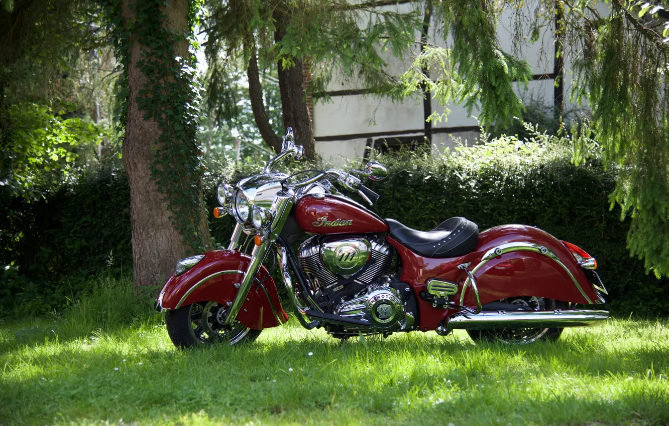 Фото обои motorcycle, american, indian, chief