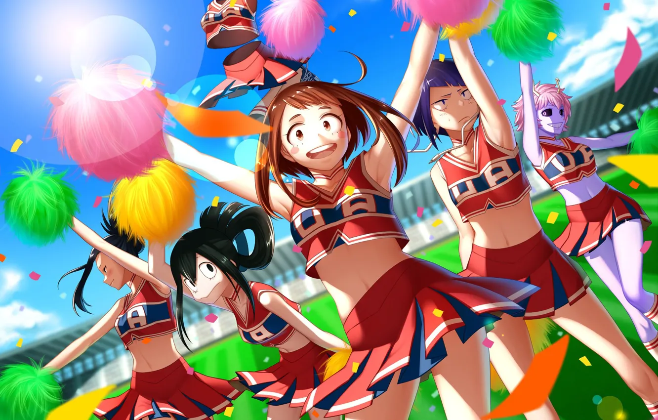 Фото обои kawaii, anime, hero, manga, sugoi, cheerleader, bishojo, moe