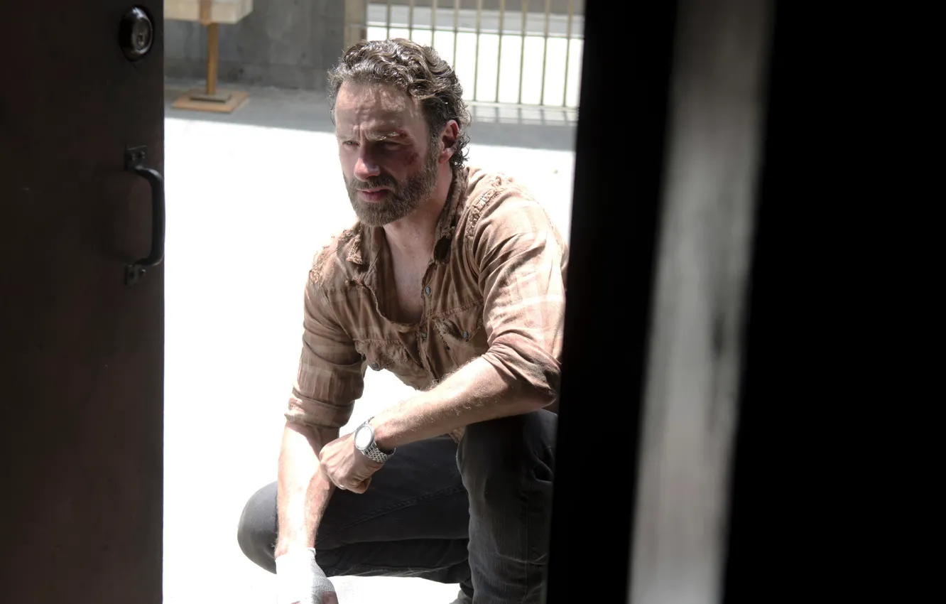Фото обои The Walking Dead, Andrew Lincoln, Ходячие Мертвецы