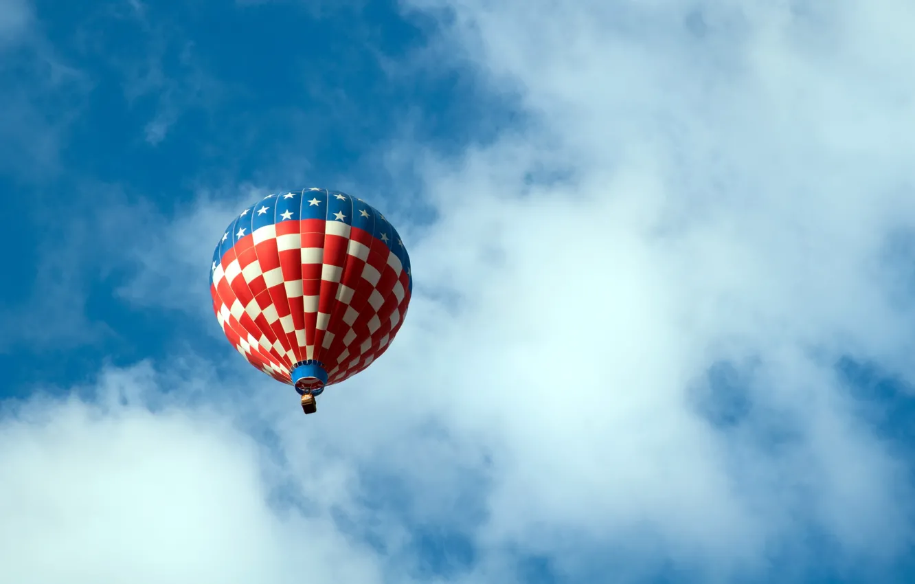 Фото обои небо, спорт, Воздушный шар