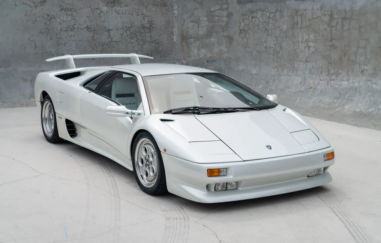 Фото обои белый, Lamborghini, суперкар, Diablo, ламборгини, Lamborghini Diablo