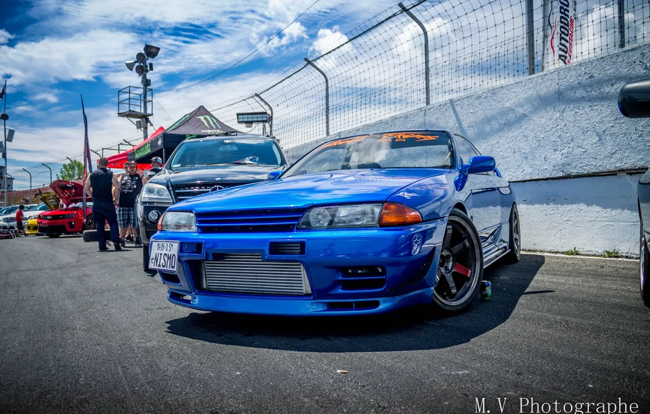Фото обои nissan, turbo, wheels, skyline, japan, blue, jdm, tuning