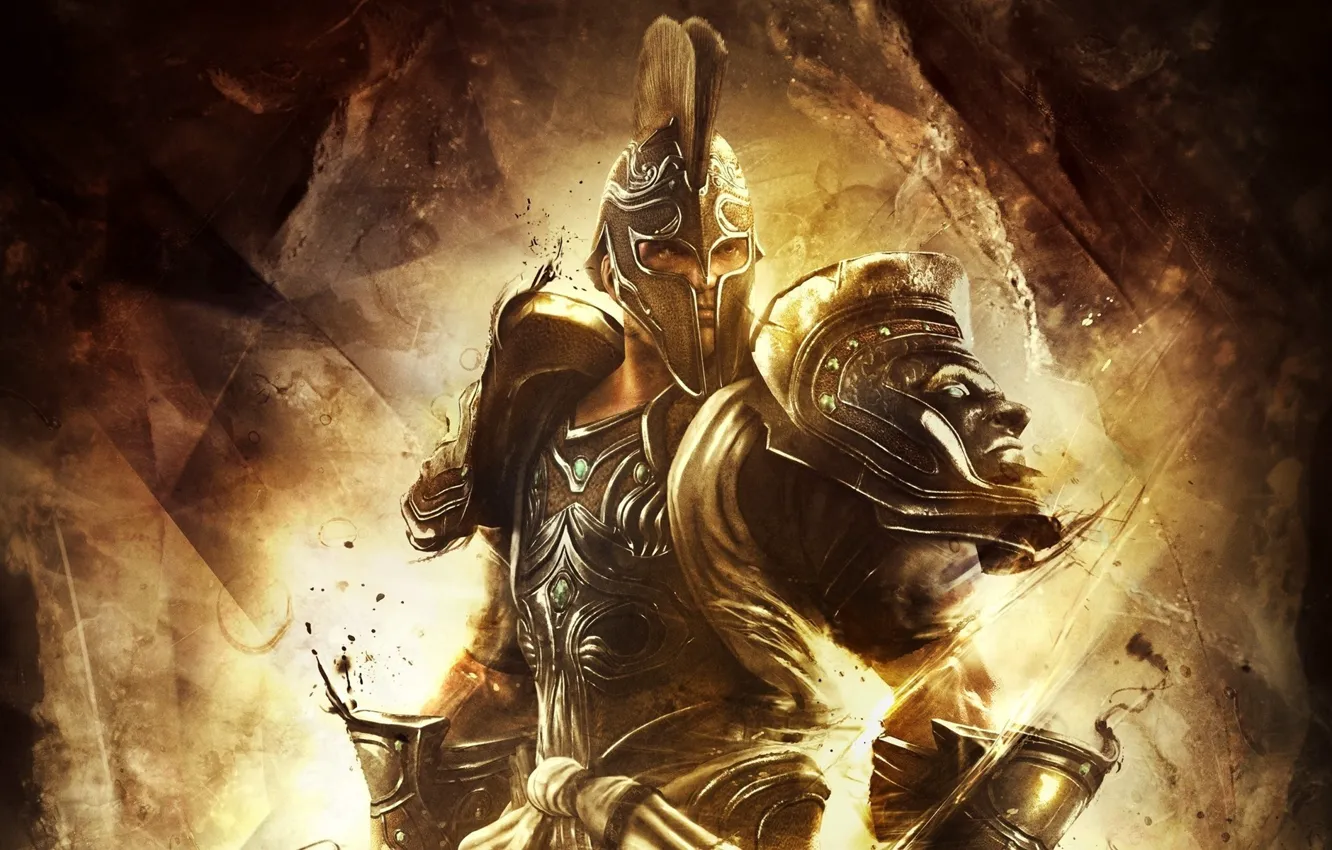 Фото обои armor, god of war, god, helmet, God of War Ascension