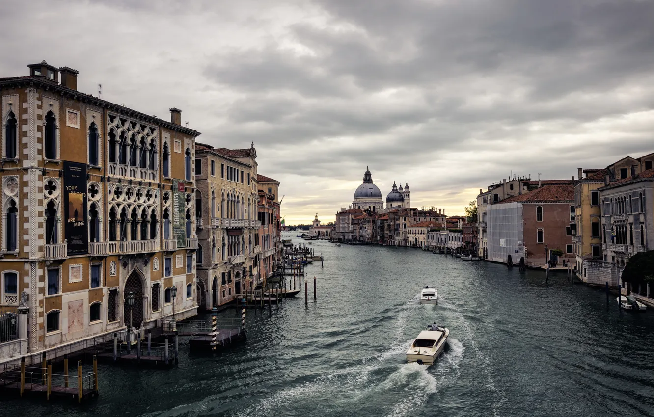 Фото обои Sunrise, Venice, Sailing