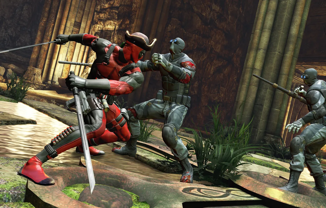 Фото обои Игра, Deadpool, Marvel, Дэдпул, Game, Wade Wilson, Марвел, Уэйд Уилсон