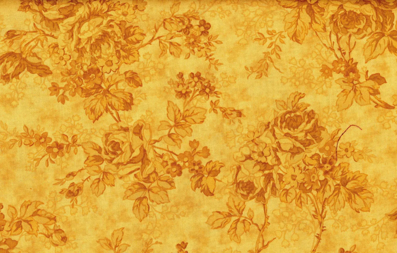 Фото обои цветы, желтый, фон, узоры, текстура, золотой