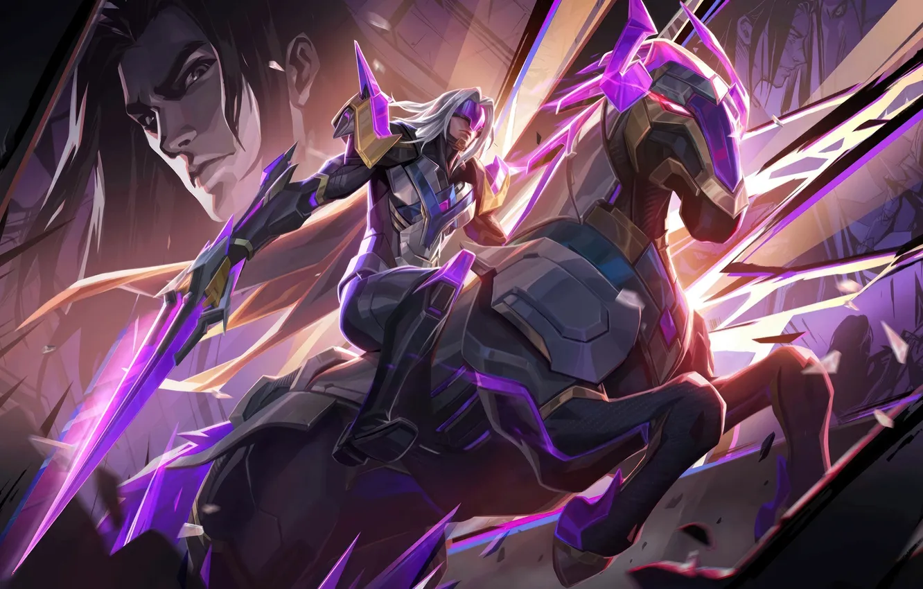 Фото обои Art, Skin, MOBA, Mobile Legends, Mobile Legends Bang Bang, MLBB, Shadow Knight, Leomord