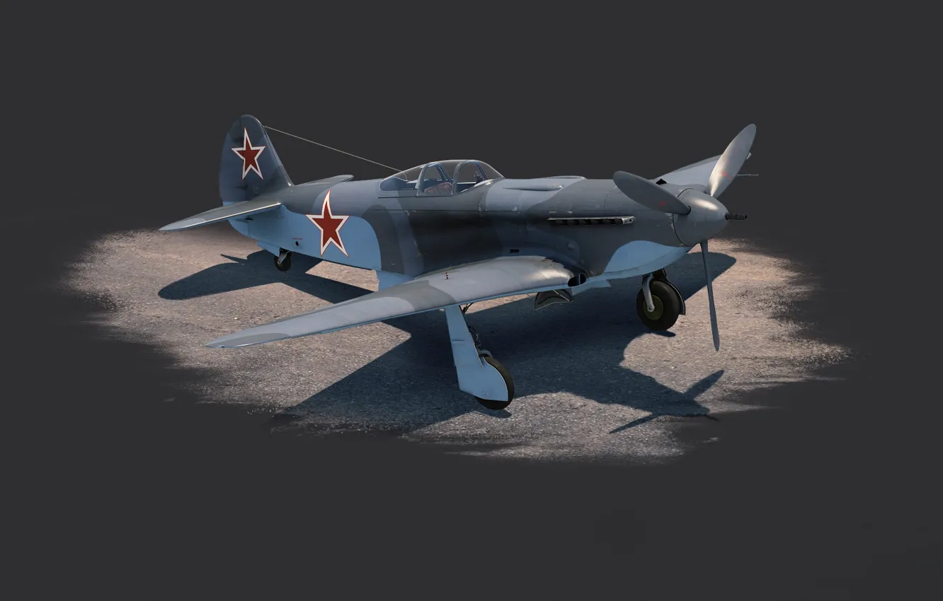 Фото обои Истребитель, СССР, Як-3Т