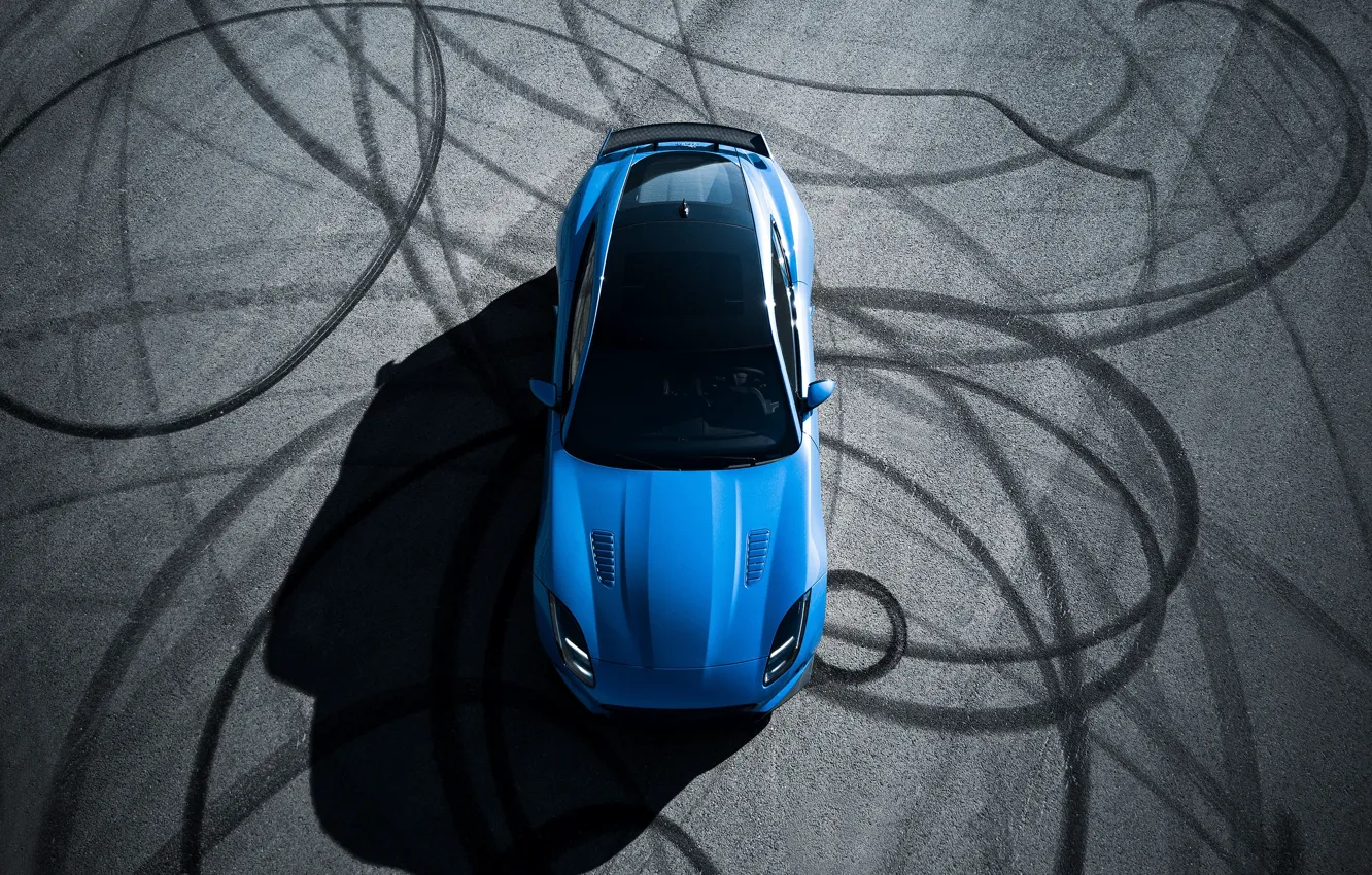 Фото обои Jaguar, Blue, F-Type