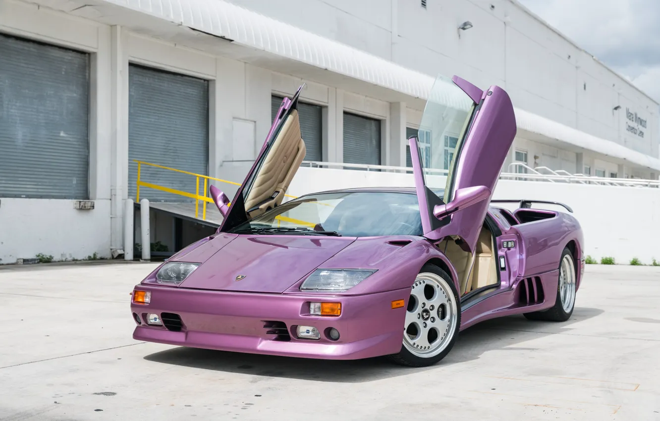 Фото обои Lamborghini, Diablo, lambo door, Lamborghini Diablo VT Roadster