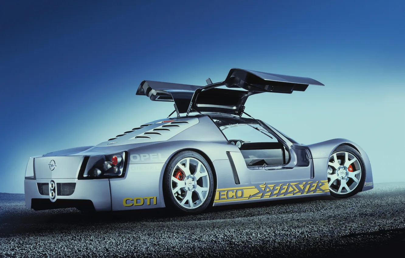 Фото обои Concept, Opel, прототип, концепт-кар, 2002, гоночный автомобиль, Eco Speedster, Opel Eco Speedster Concept