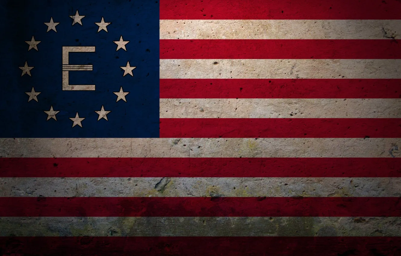 Фото обои Флаг, США, Fallout, Fallout 3, Анклав