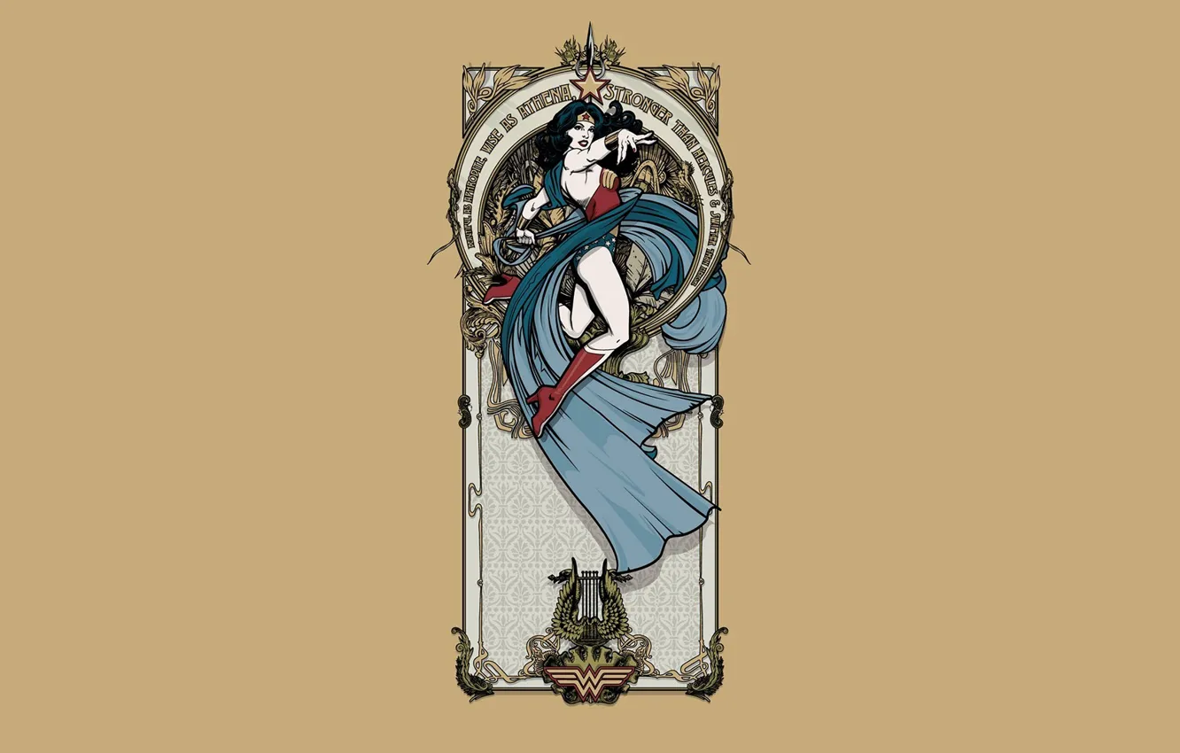Фото обои Wonder Woman, DC Comics, Диана, Diana, Чудо-женщина, Амазонка