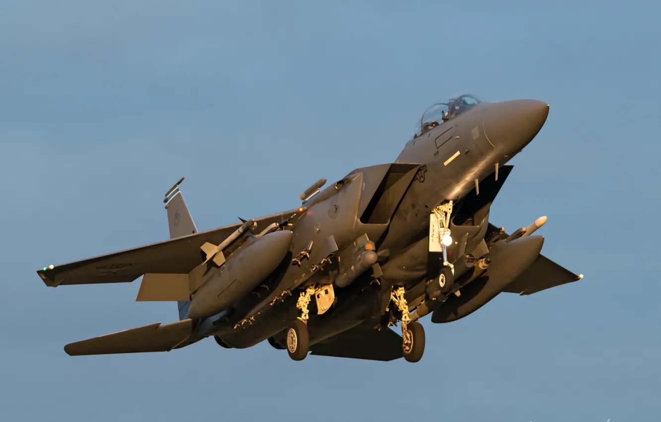 Фото обои авиация, оружие, самолёт, F15E