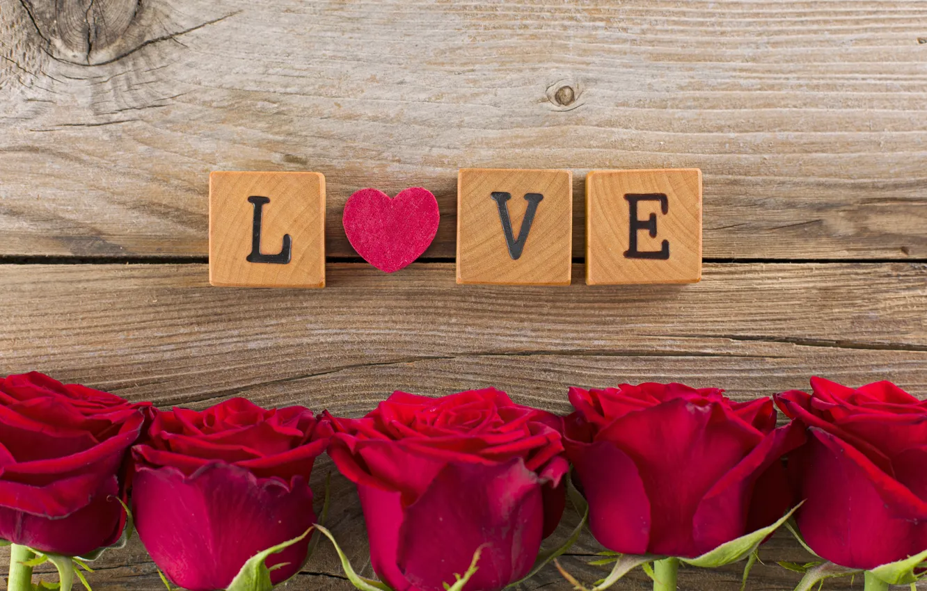 Фото обои любовь, цветы, розы, red, love, heart, romantic, Valentine's day