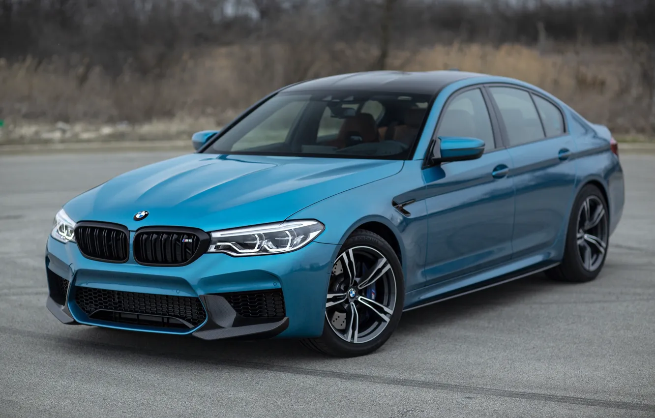 Фото обои BMW, Blue, Sight, F90, M-Performance