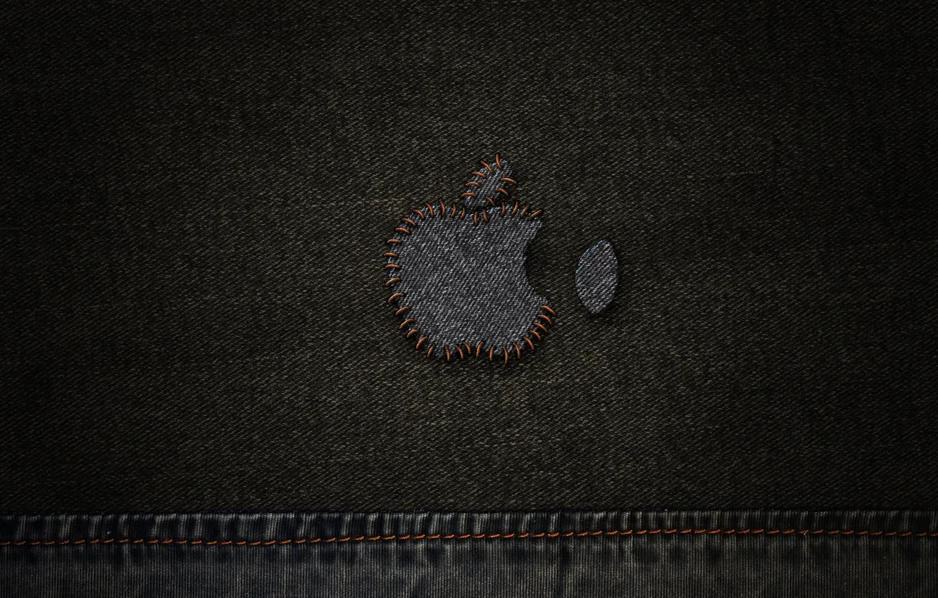 Фото обои Apple, джинсы, нитки