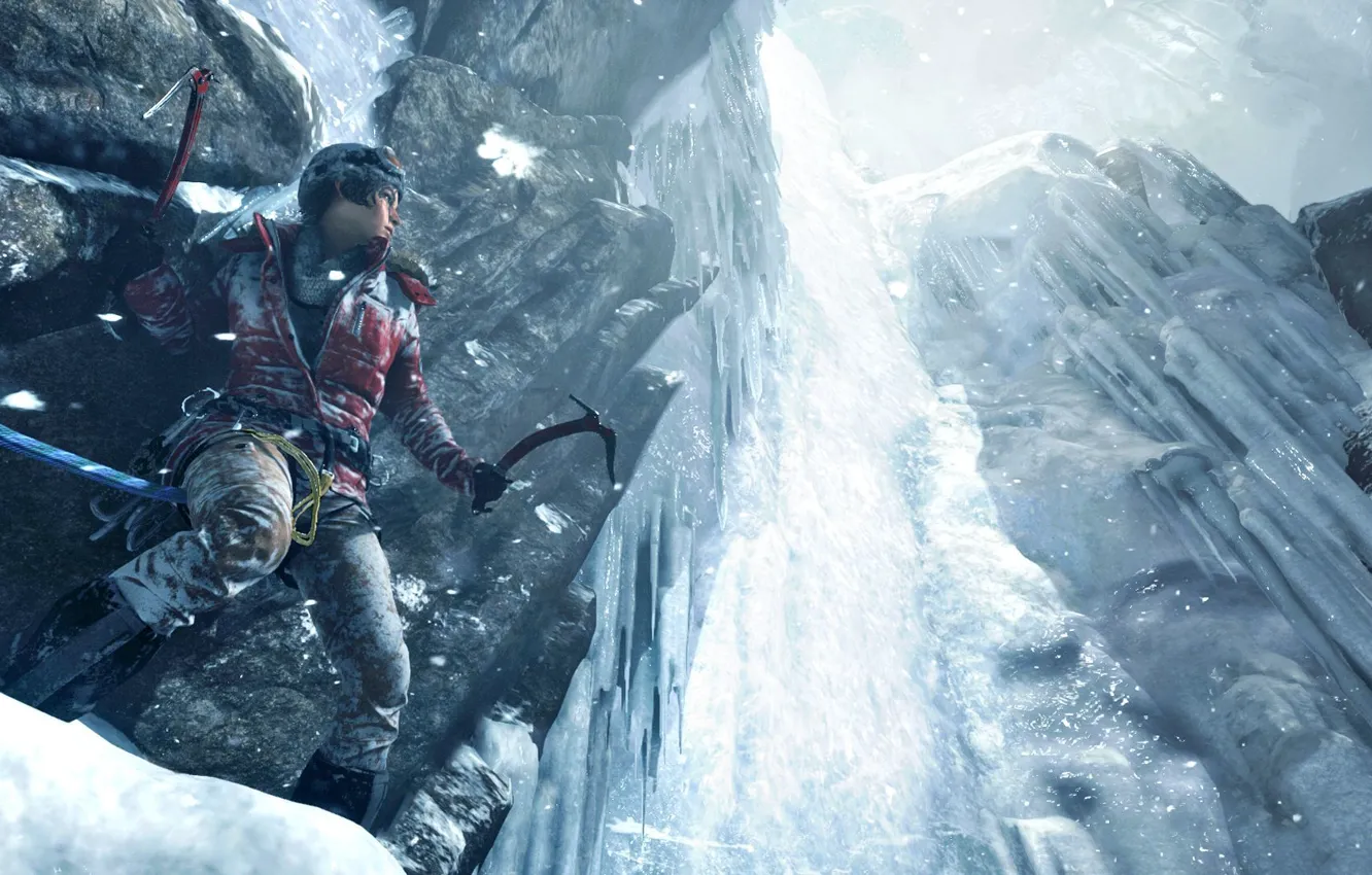 Фото обои девушка, игра, Square Enix, Xbox One, Rise of the Tomb Raider
