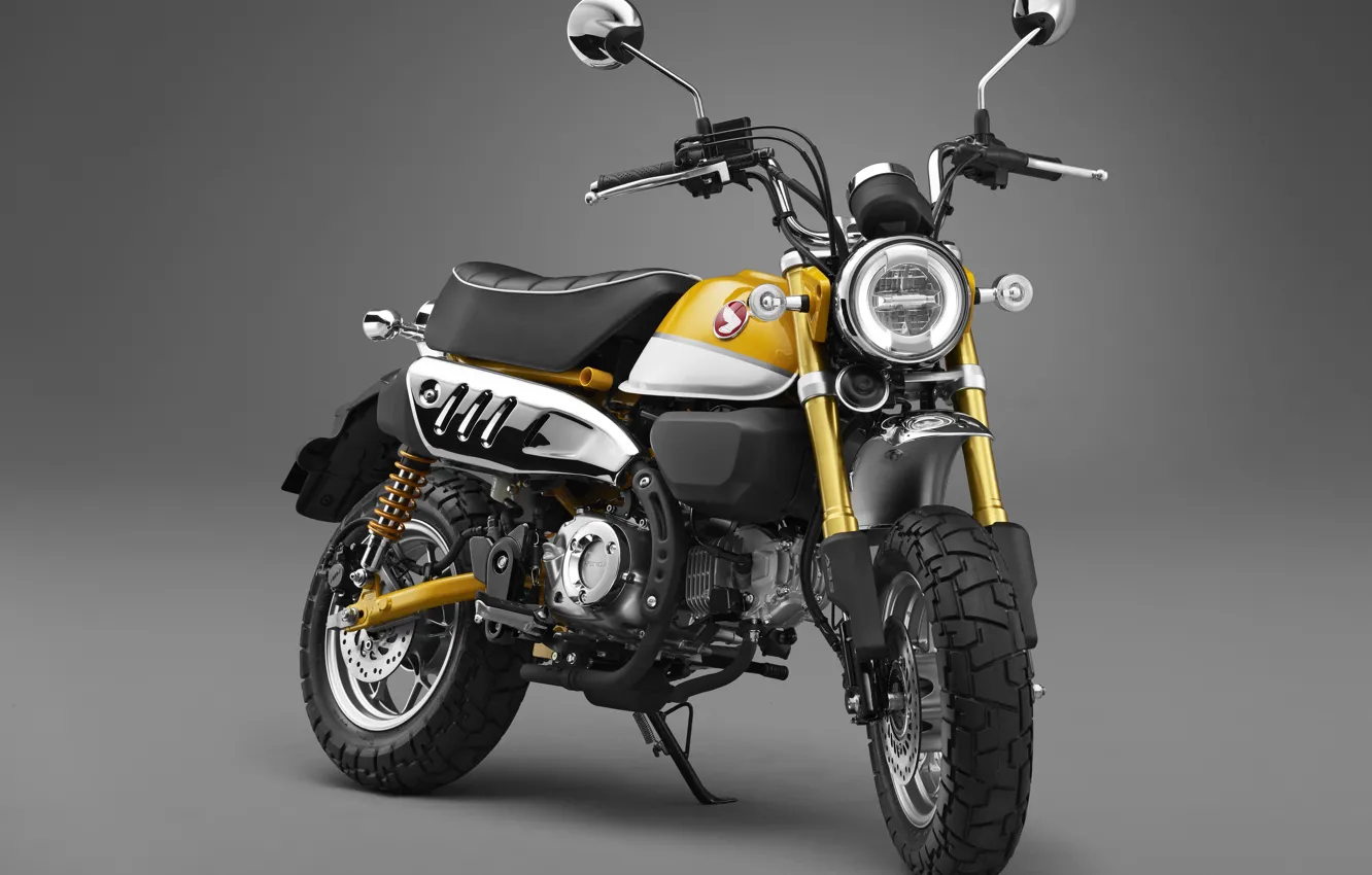 Фото обои Honda, Yellow, 2018, Monkey, 125