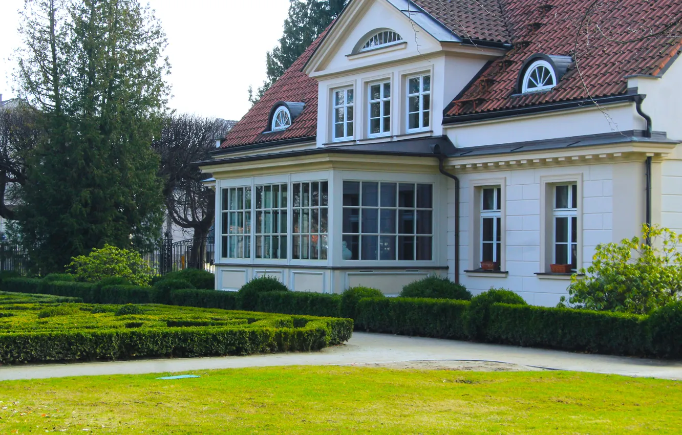 Фото обои house, park, building