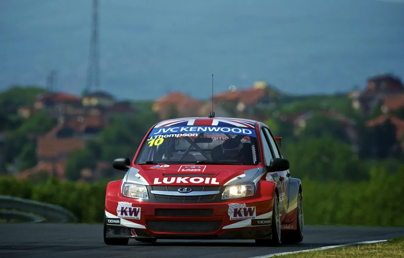 Фото обои vaz, ваз, лада гранта, wtcc, Lada Granta, втсс