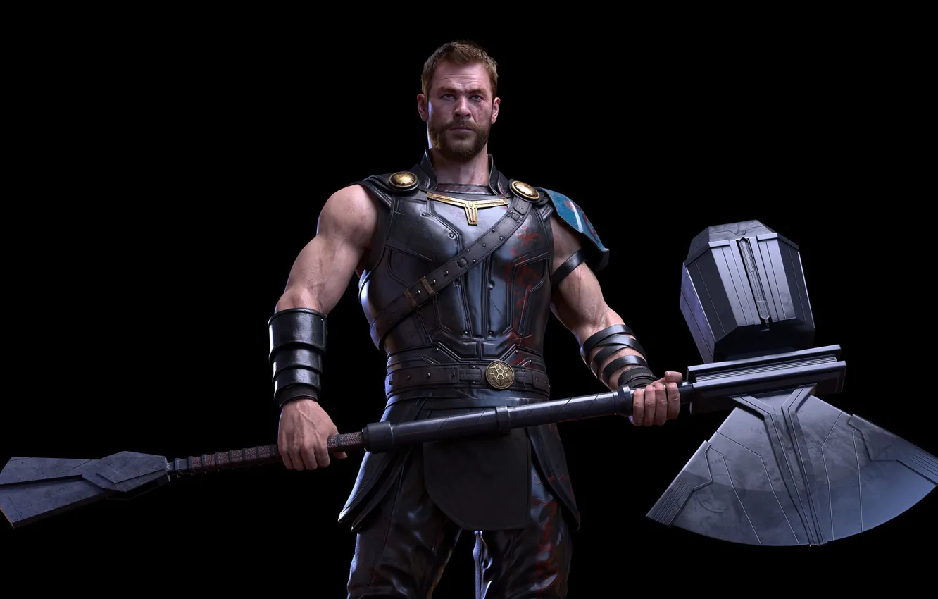 Фото обои оружие, секира, Thor, Тор, stormbreaker, Тор Одинсон