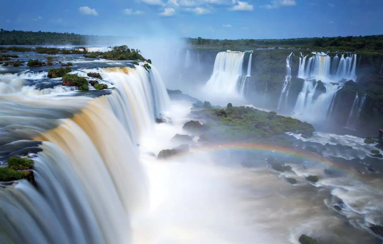Фото обои водопад, Аргентина, Iguazu Falls