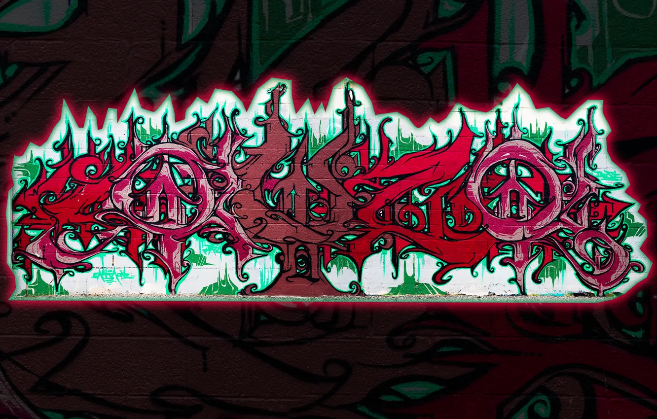 Фото обои Art, Graffiti, Paint