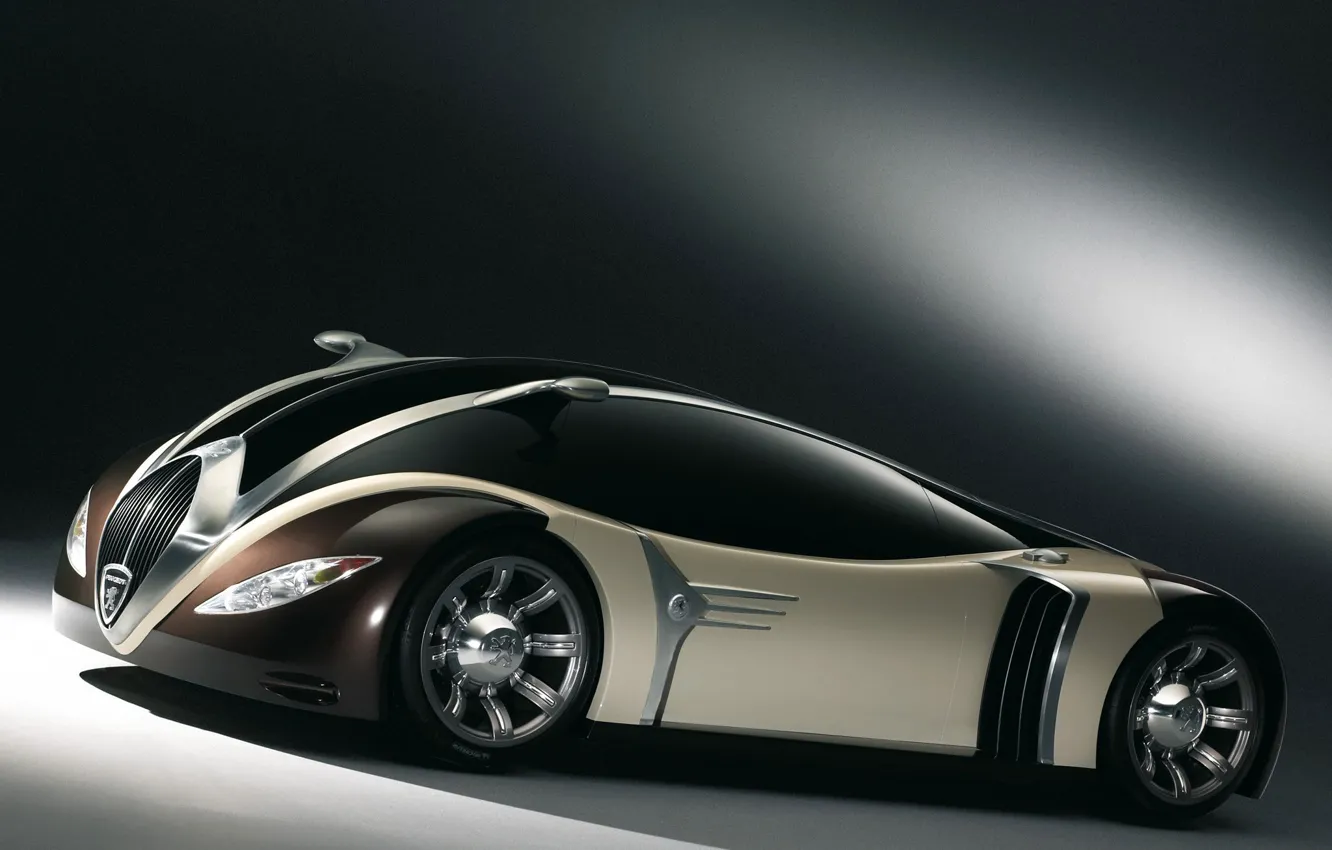 Фото обои Concept, фон, Peugeot, supercar, автомобиль, 2003, 4002