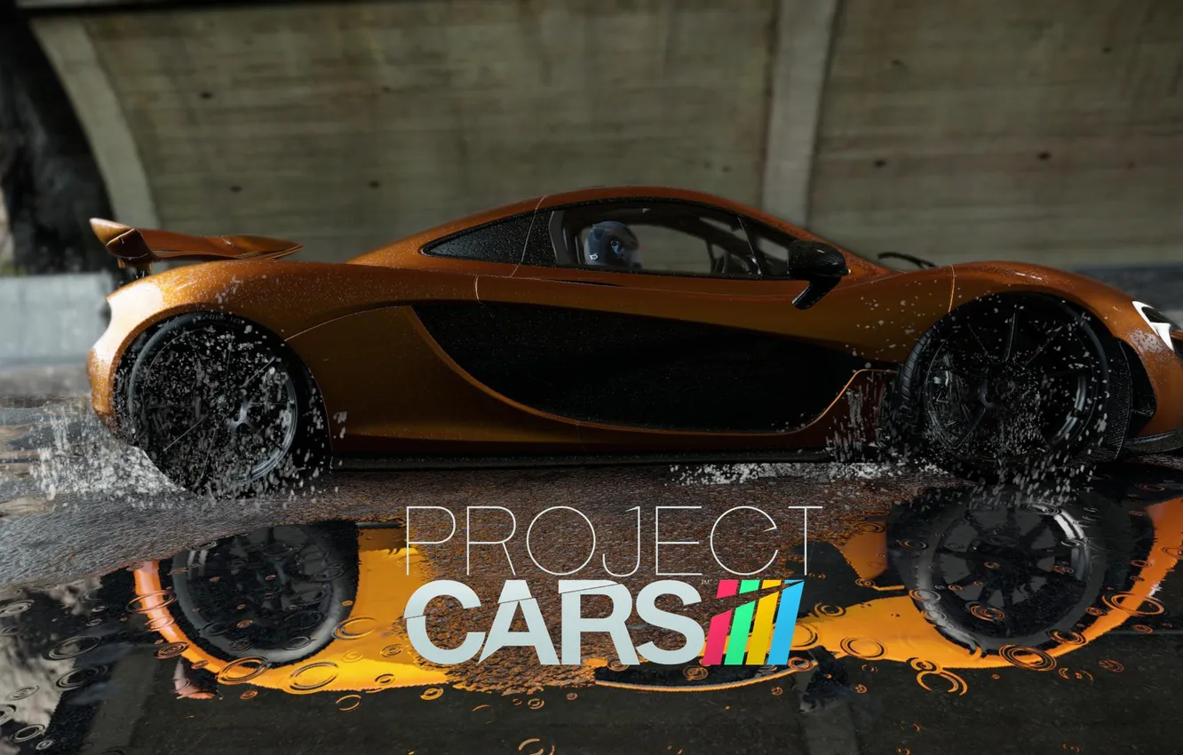 Фото обои McLaren, Wet, Project Cars, Project Cars Wallpaper, Racing Game