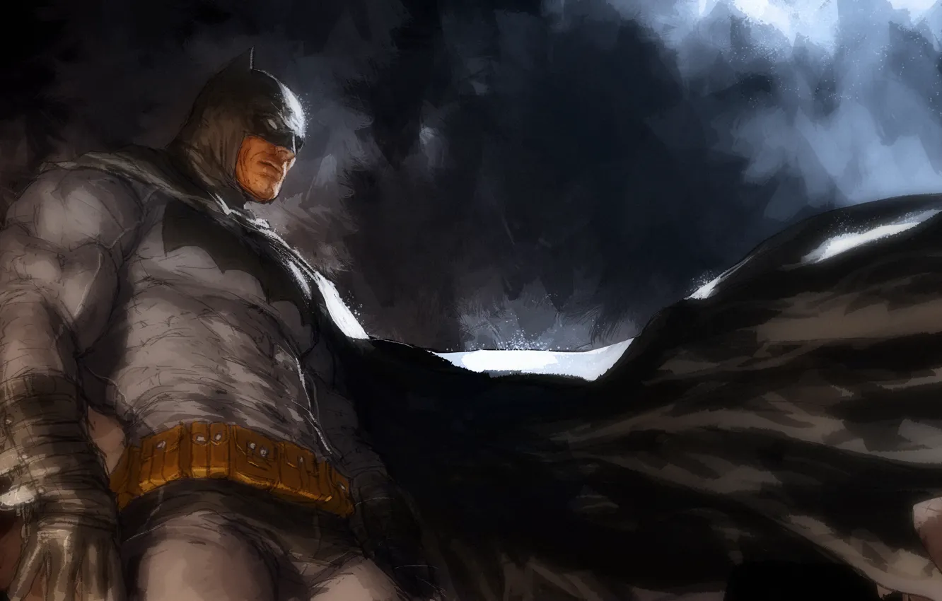 Фото обои batman, the dark knight, костюм, art, DC Comics