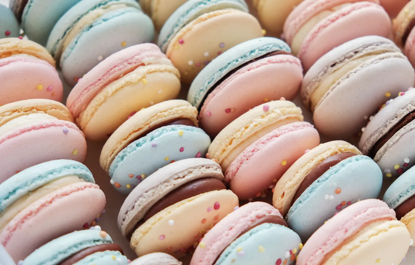 Фото обои colorful, десерт, pink, пирожные, сладкое, sweet, dessert, macaroon