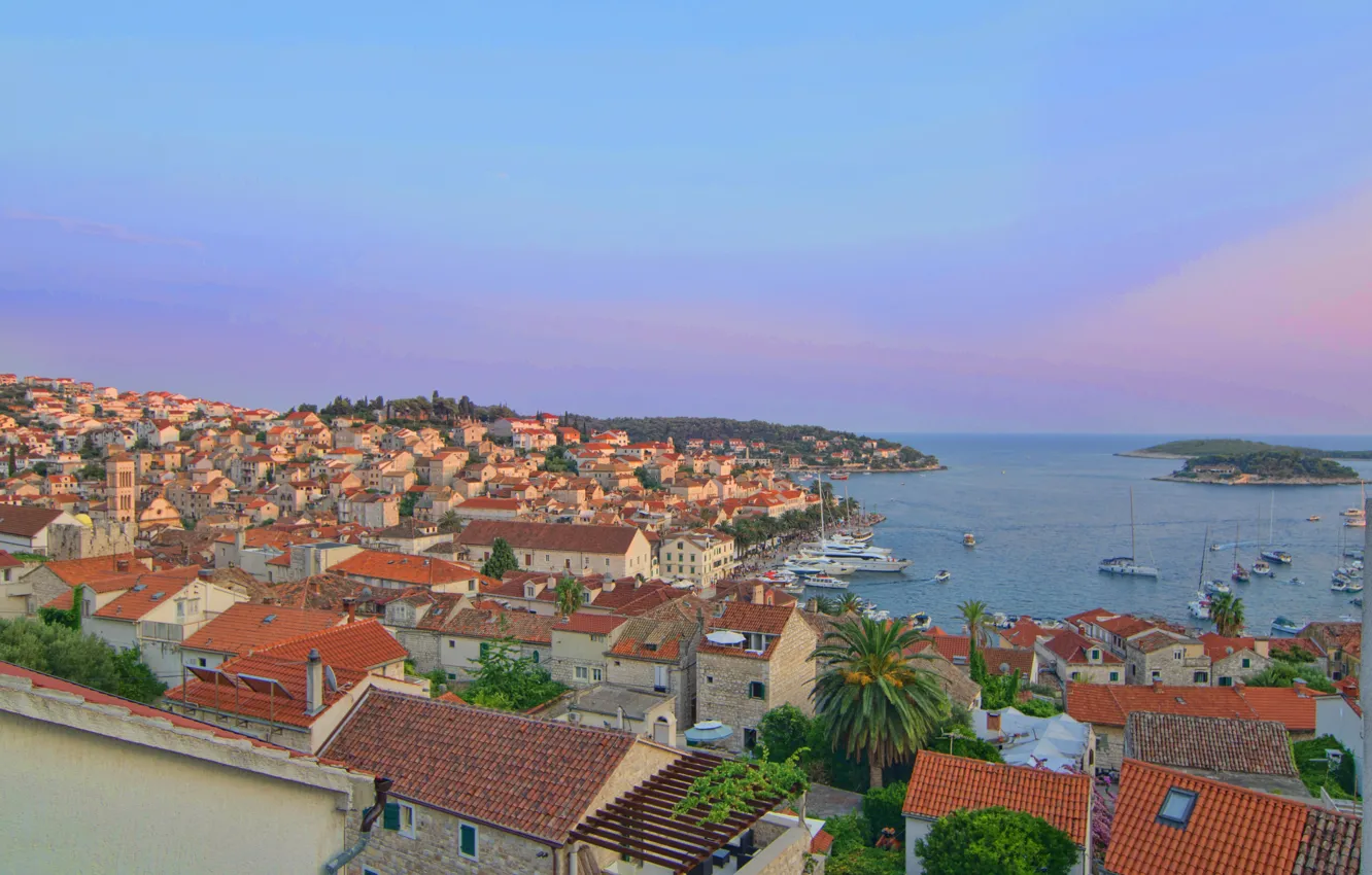 Фото обои Croatia, Adriatic Sea, Hvar