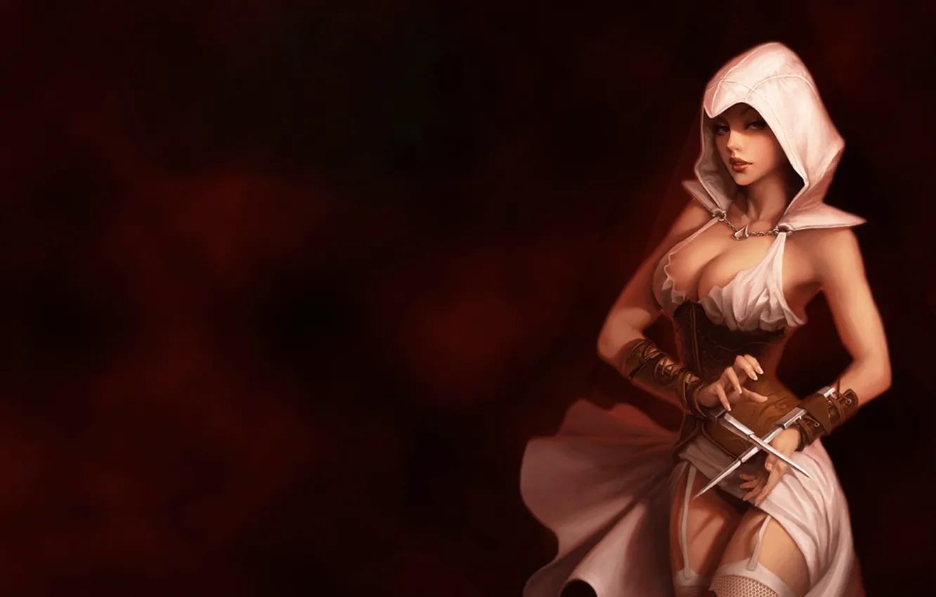 Фото обои девушка, орден, Assassin's Creed, ассассинка, ассассины