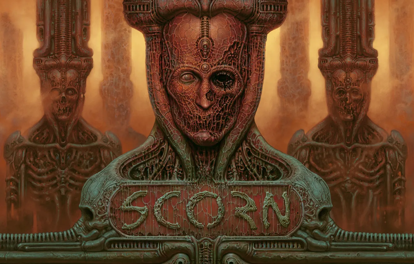 Фото обои сюрреализм, кровь, кости, blood, мышцы, zdzislaw beksinski, muscles, хоррор
