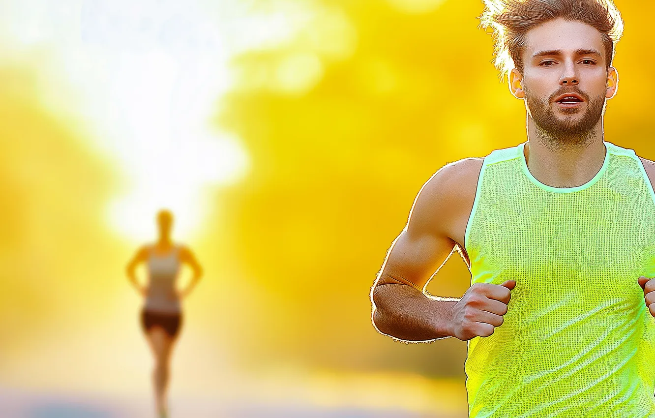 Фото обои athlete, AI Art